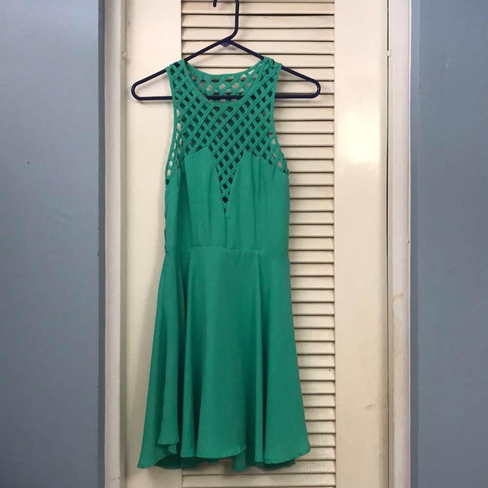 English Rose Medium Green Dress
